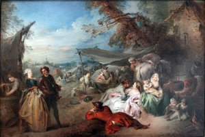 Riposo delle truppe (Pace) da Jean Baptiste Pater